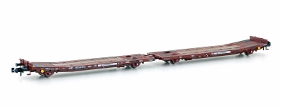 Hobbytrain H23783 - N - Doppelflachwagen TWA800A Laadks, TWA, Ep. VI